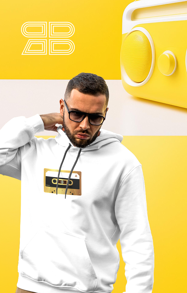 Gold Cassette- High Quality Eco Hoodie