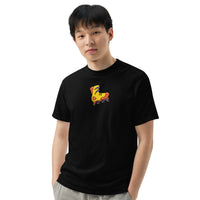 Black t-shirt angled front