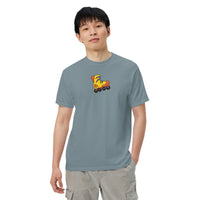 Ice blue t-shirt front side view