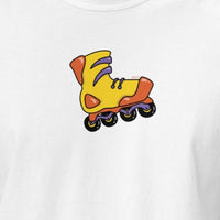 White t-shirt side front view